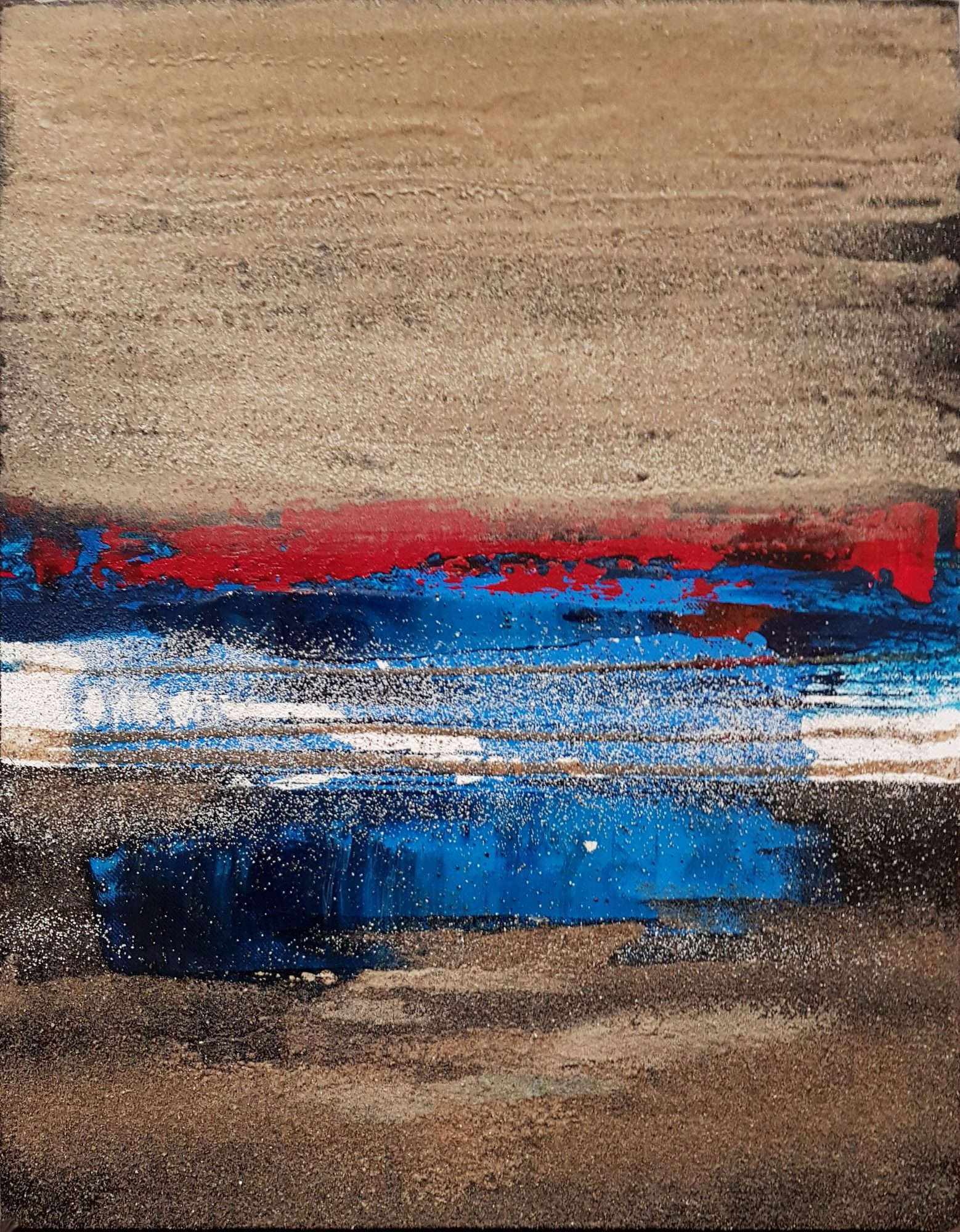 Ocean Blue Yellow Red · 2020 · 40 × 53 cm / 15.7 × 20.9 in